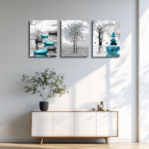 DZRWUBHS 3-Piece Abstract Canvas Wall Art – Modern Wall Decor