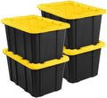 Sterilite 27 Gallon Industrial Storage Tote – 4 Pack