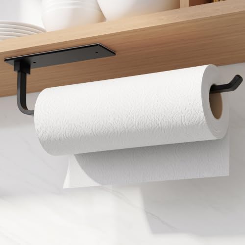 Self-Adhesive Stainless Steel Paper Towel Holder – Wall & Under Cabinet