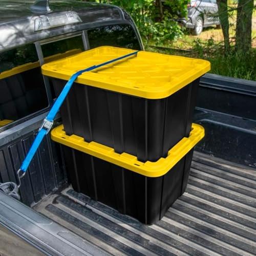 Sterilite 27 Gallon Industrial Storage Tote – 4 Pack