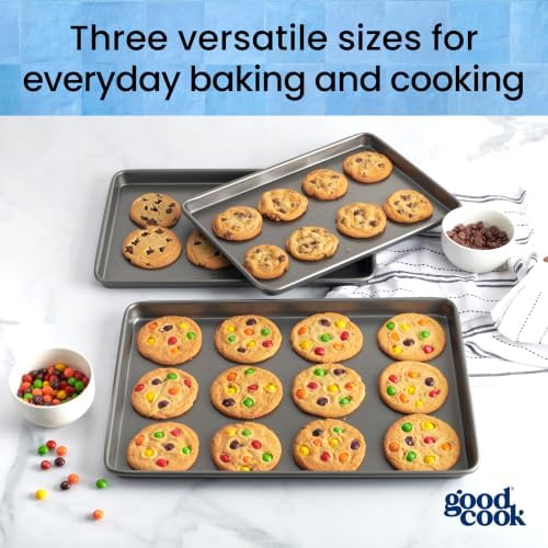 GoodCook Nonstick Baking Sheet Set, 3-Piece
