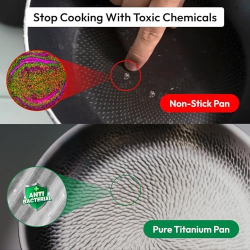 Plateful Titanium Pro Pan, 12 Inch Naturally Nonstick Frying Pan