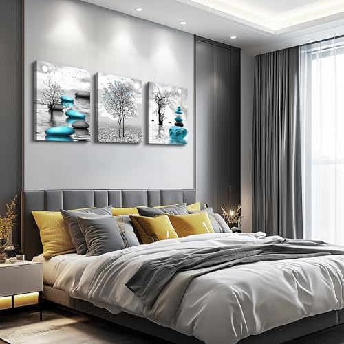 DZRWUBHS 3-Piece Abstract Canvas Wall Art – Modern Wall Decor
