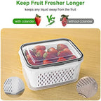 Freshmage 5-Piece Fruit & Produce Storage Containers with Colanders - image 3