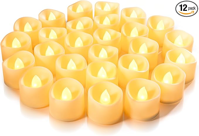 Homemory 24-Pack Flameless LED Tea Light Candles
