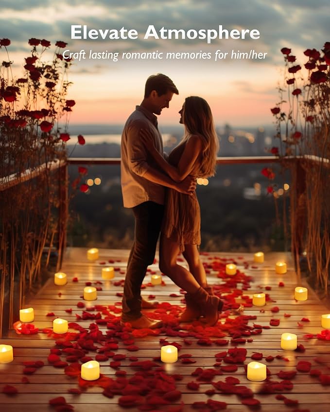 Homemory 24-Pack Flameless LED Tea Light Candles
