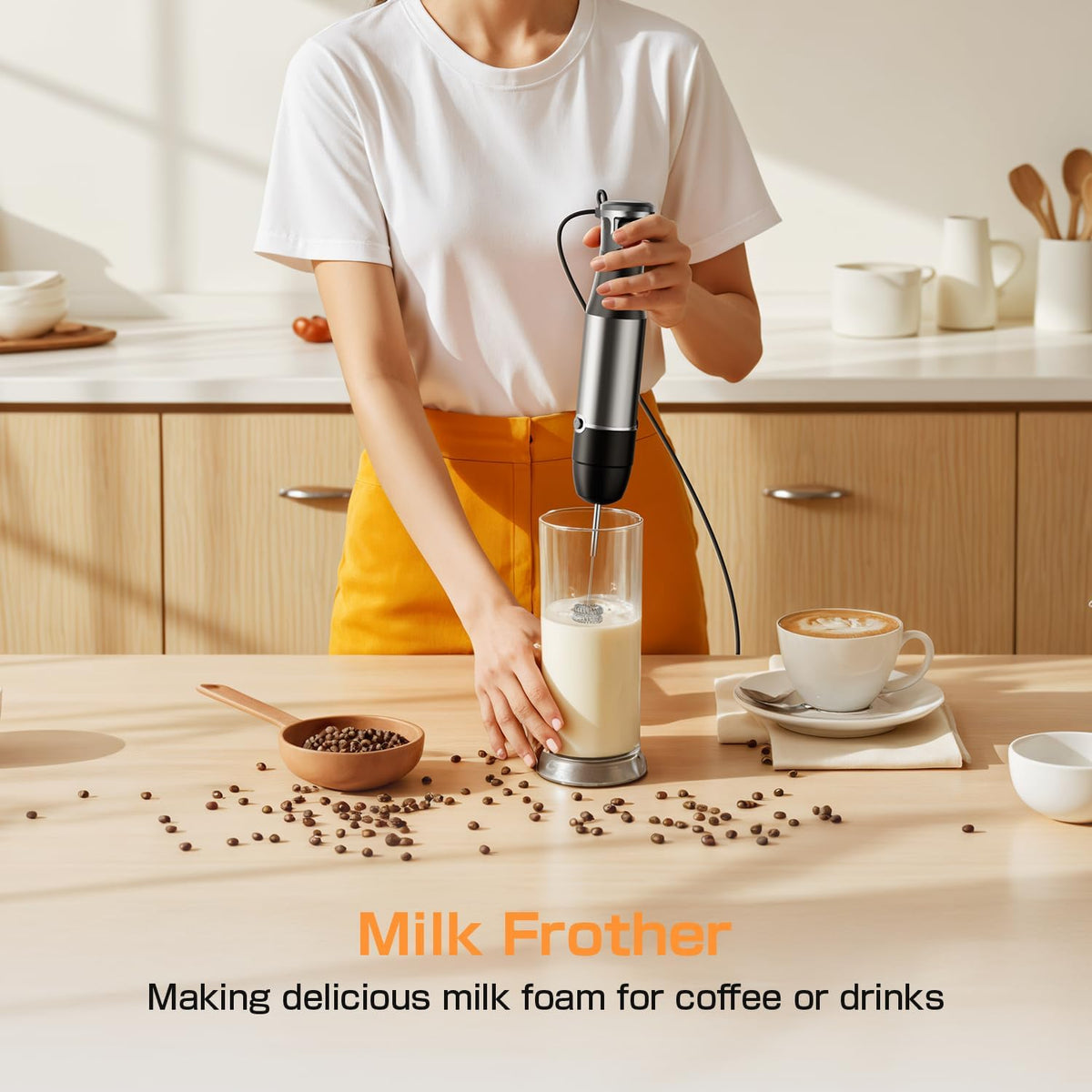 Turelar 3-in-1 Immersion Blender Set, 1100W, HB-8805 - image 5