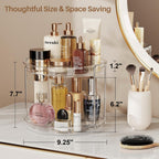 LAMU 2-Pack 2-Tier Lazy Susan Turntable Organizer, Clear - image 5