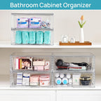 Vtopmart 2-Pack Clear Stackable Storage Drawers - image 6