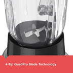 BLACK+DECKER PowerCrush Blender, 6-Cup Glass Jar, 700W, BL1230SG - image 4