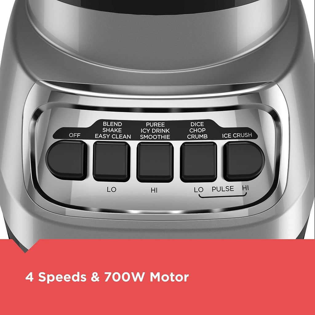 BLACK+DECKER PowerCrush Blender, 6-Cup Glass Jar, 700W, BL1230SG - image 3