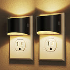 DORESshop Dimmable Dusk-to-Dawn LED Night Lights, 3000K, 2-Pack