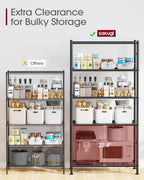 Sakugi 5-Tier Heavy Duty Storage Shelves, Black - image 5