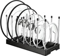 Lifewit Pot Lid & Pan Organizer with 7 Dividers, Black