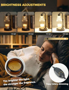 GODONLIF Candle Warmer Lamp with Timer – Dimmable & Adjustable Height