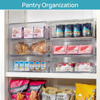 Vtopmart 2-Pack Clear Stackable Storage Drawers - image 5