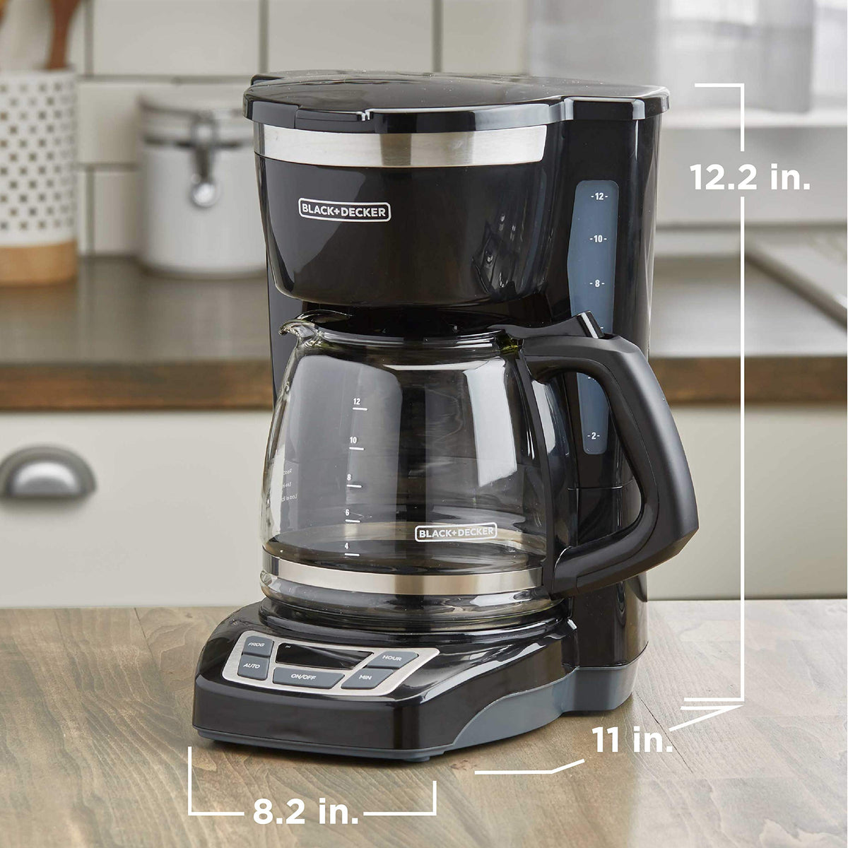 12-Cup Drip Coffee Maker – Vortex Brewing, Programmable Coffee Machine