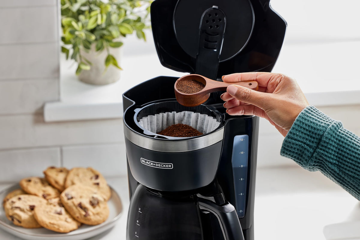 12-Cup Drip Coffee Maker – Vortex Brewing, Programmable Coffee Machine