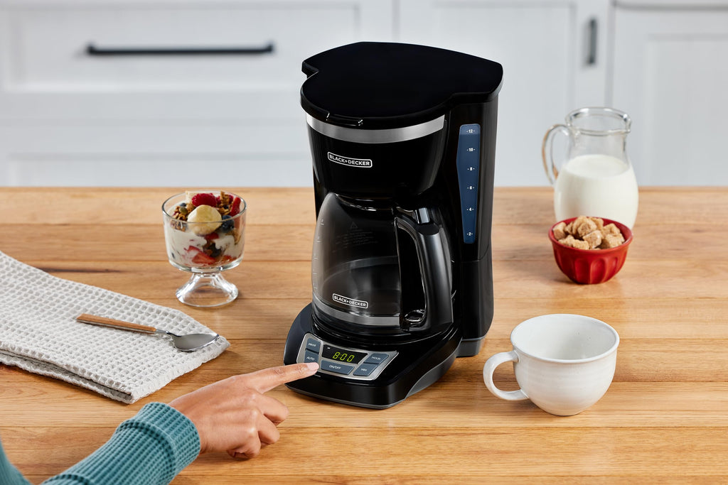 12-Cup Drip Coffee Maker – Vortex Brewing, Programmable Coffee Machine