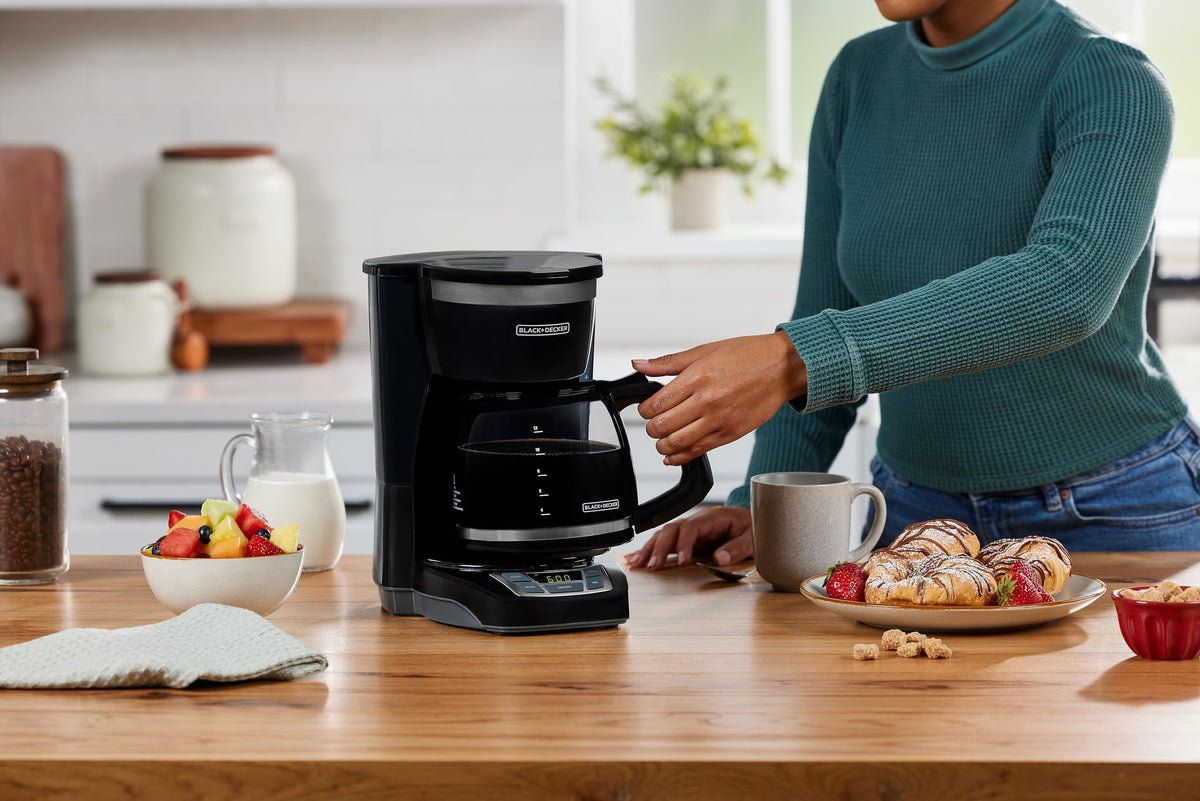 12-Cup Drip Coffee Maker – Vortex Brewing, Programmable Coffee Machine