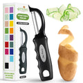 Swivel Vegetable Peeler – Soft Grip Handle, Black
