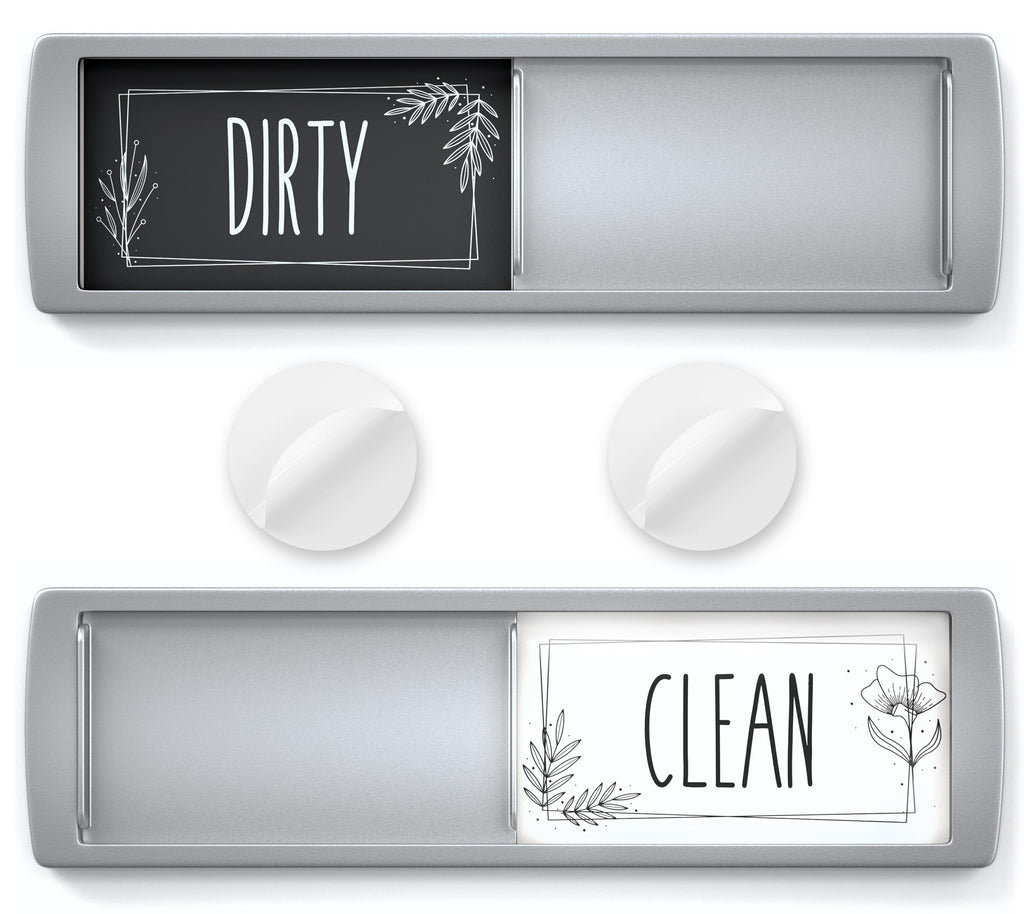 Dishwasher Clean Dirty Magnet – 7 x 2 Inch Kitchen Sign