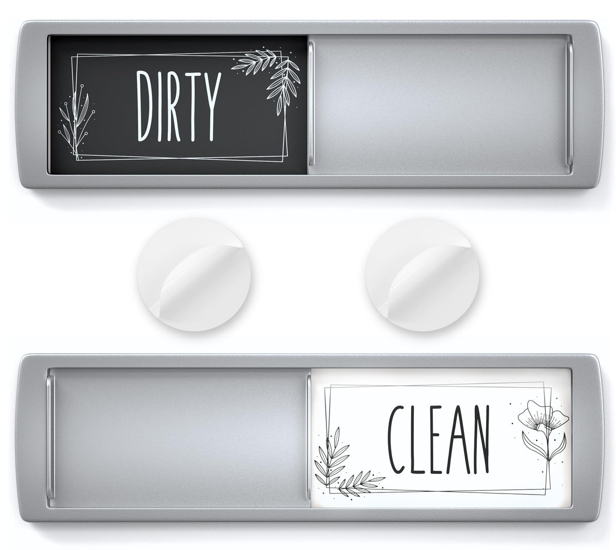 Dishwasher Clean Dirty Magnet – 7 x 2 Inch Kitchen Sign