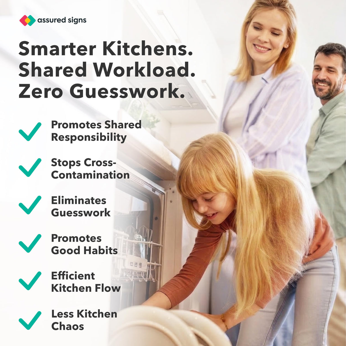 Dishwasher Clean Dirty Magnet – 7 x 2 Inch Kitchen Sign