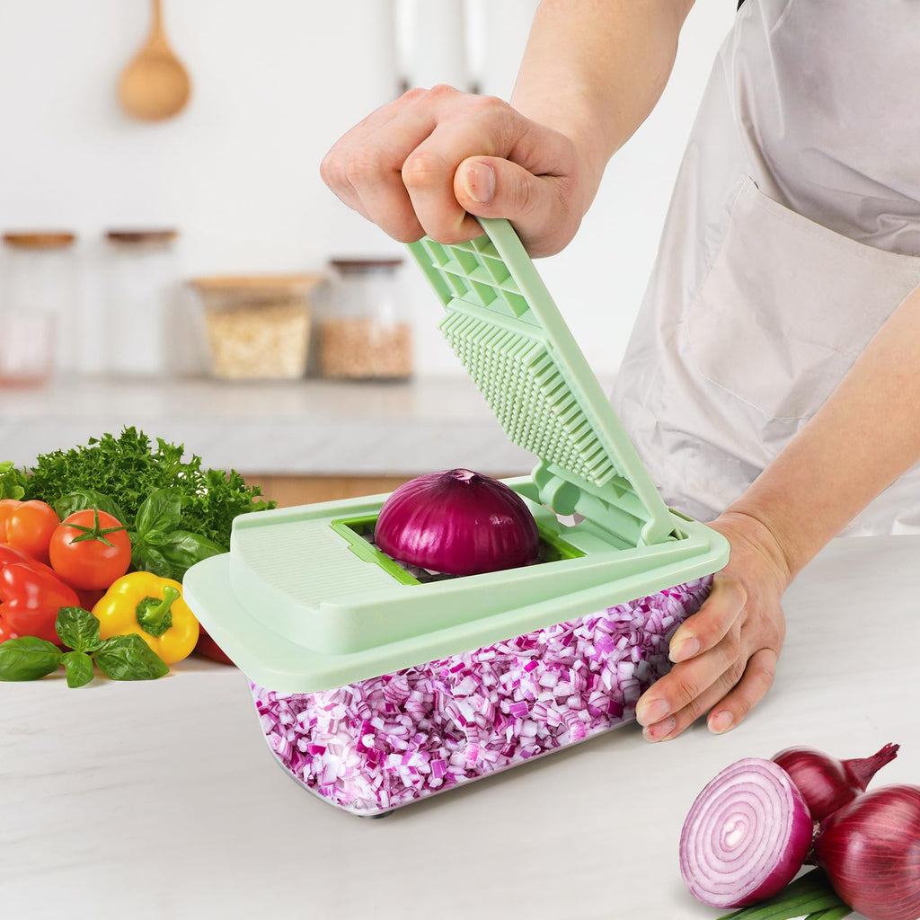16-in-1 Vegetable Chopper – Mandoline Slicer, Dicer & Grater