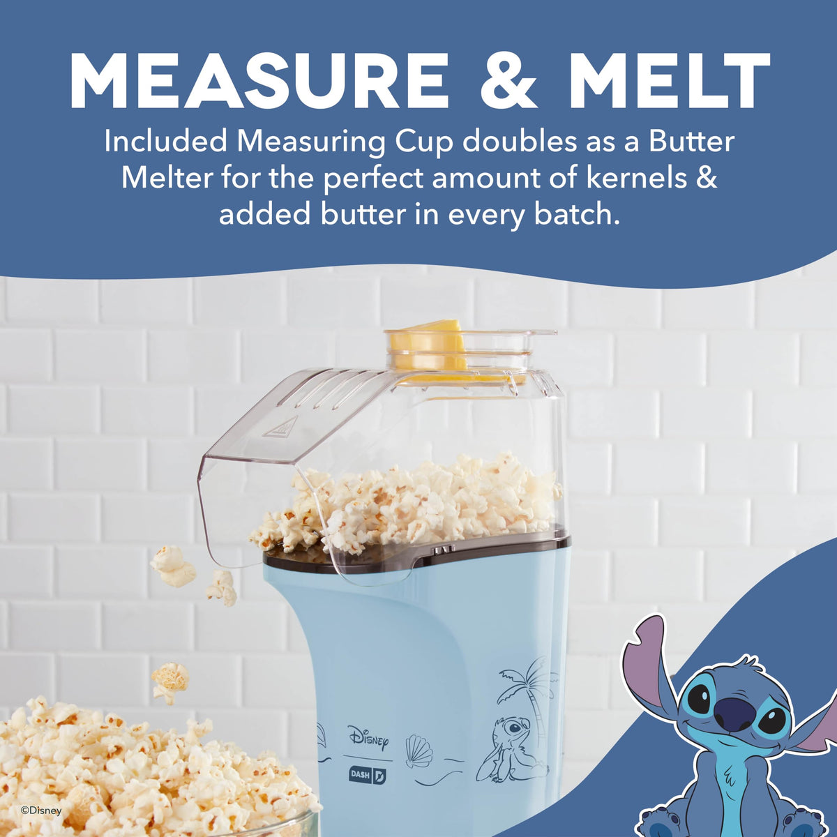 16-Cup Hot Air Popcorn Maker – Oil-Free Popcorn Popper