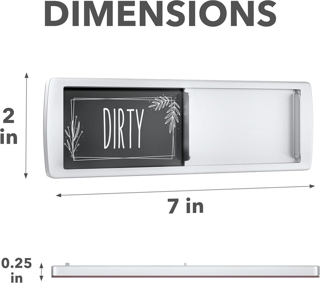 Dishwasher Clean Dirty Magnet – 7 x 2 Inch Kitchen Sign