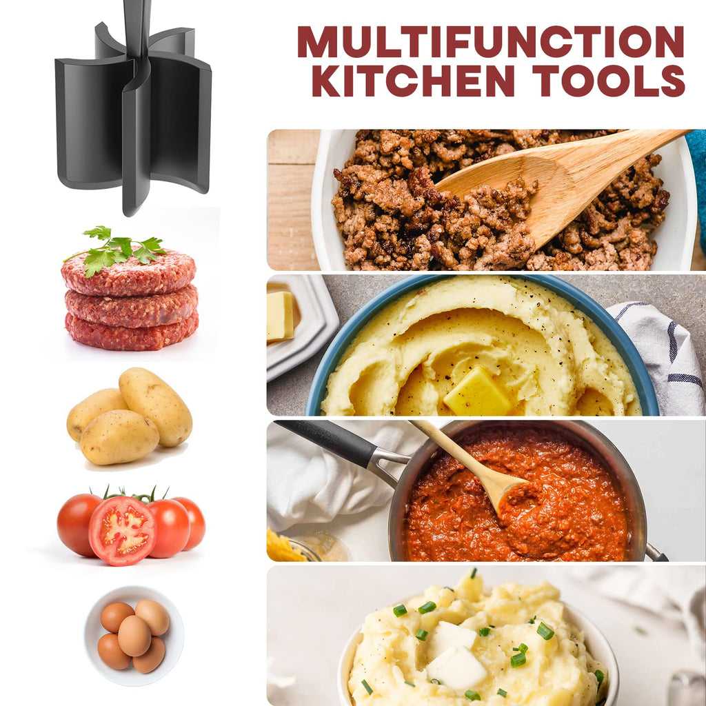 Meat Chopper & Hamburger Grinder – Ground Beef Smasher