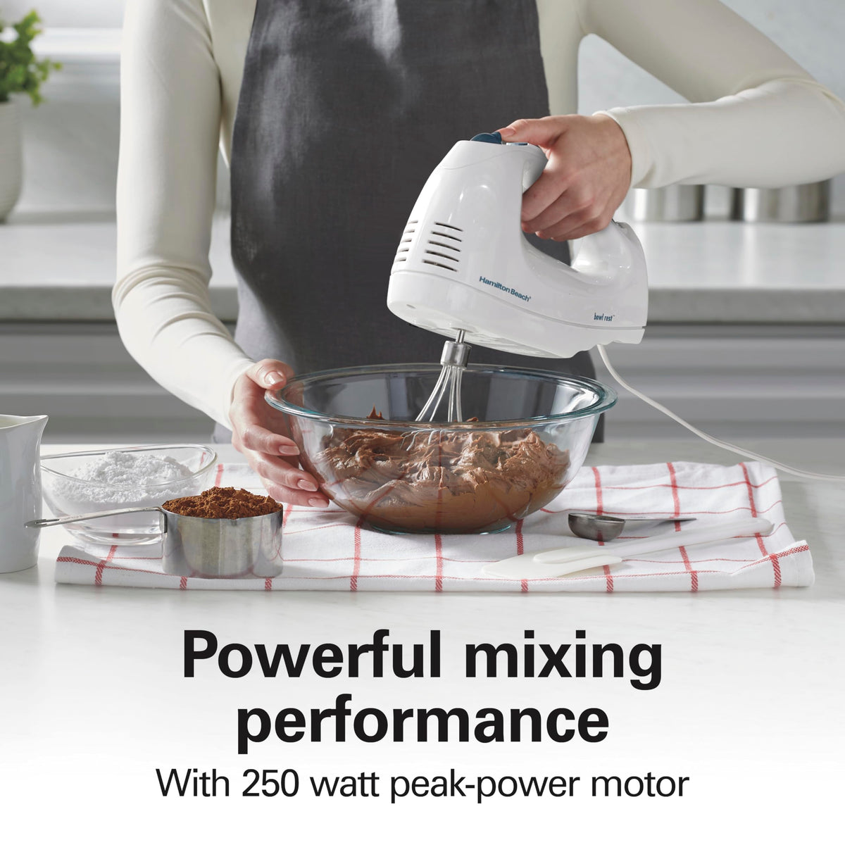 6-Speed Electric Hand Mixer – QuickBurst, Bowl Rest, Kitchen Mixer