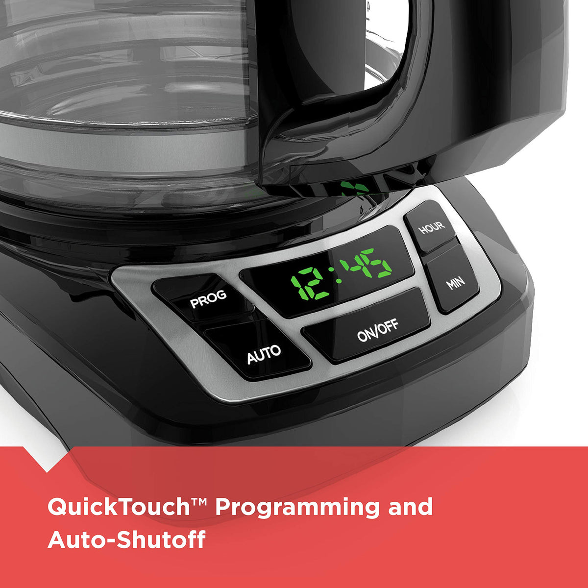12-Cup Drip Coffee Maker – Vortex Brewing, Programmable Coffee Machine