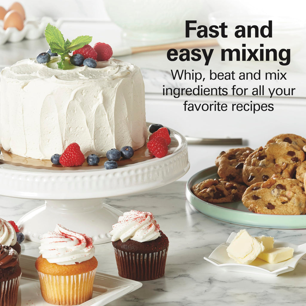 6-Speed Electric Hand Mixer – QuickBurst, Bowl Rest, Kitchen Mixer
