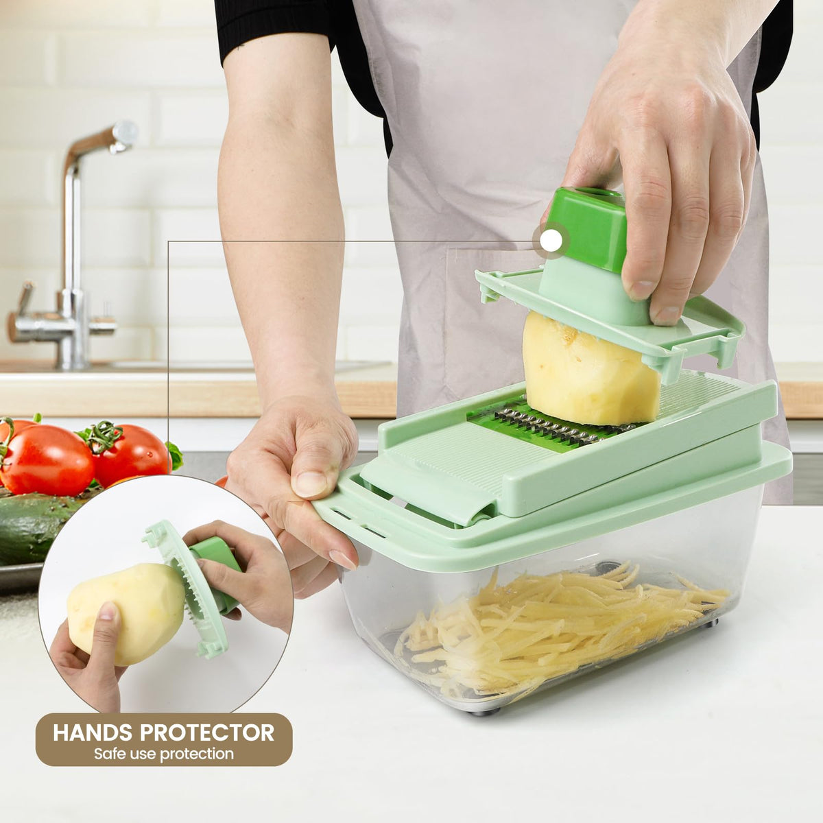 16-in-1 Vegetable Chopper – Mandoline Slicer, Dicer & Grater