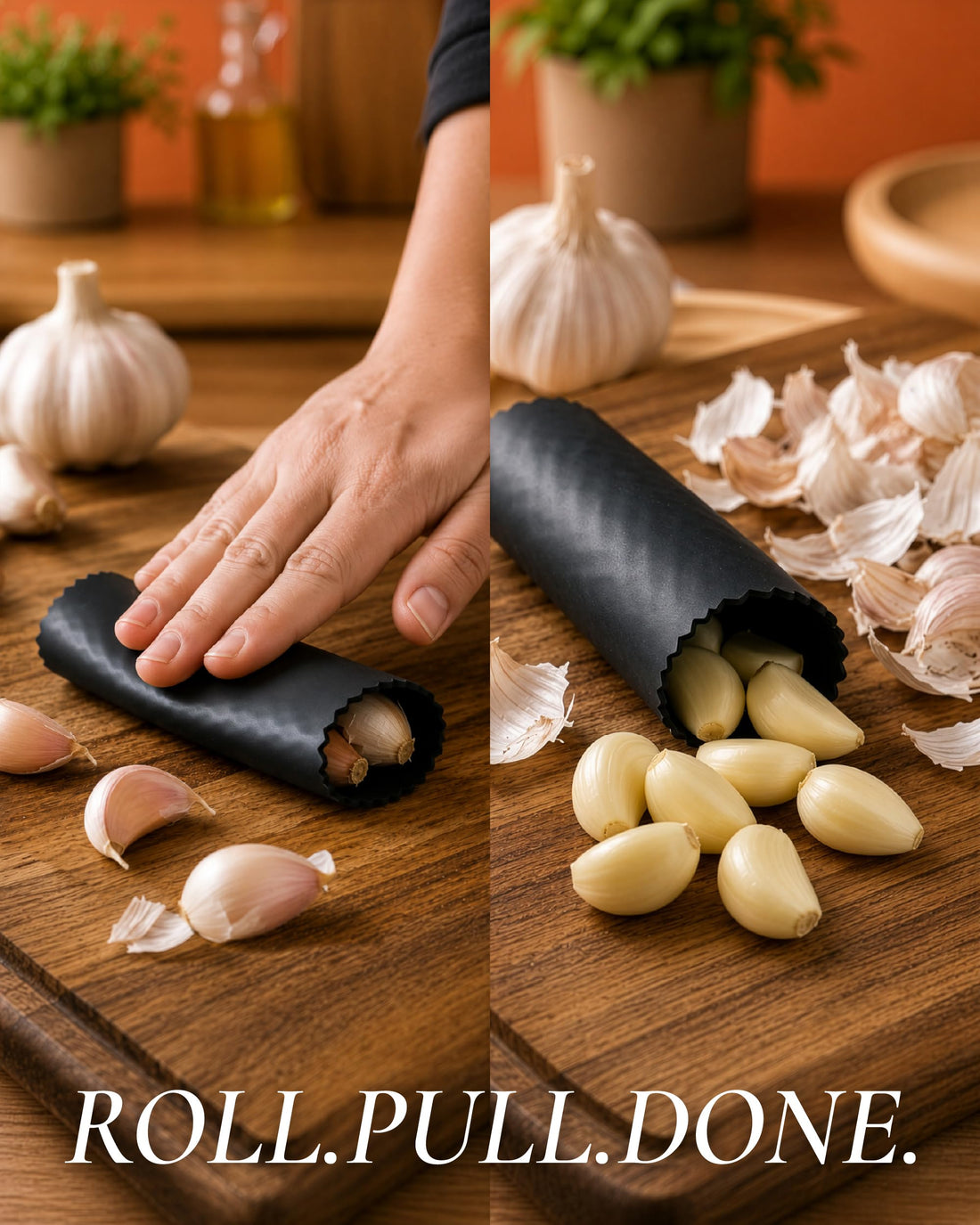 Premium Garlic Press & Mincer Set – Easy-Squeeze