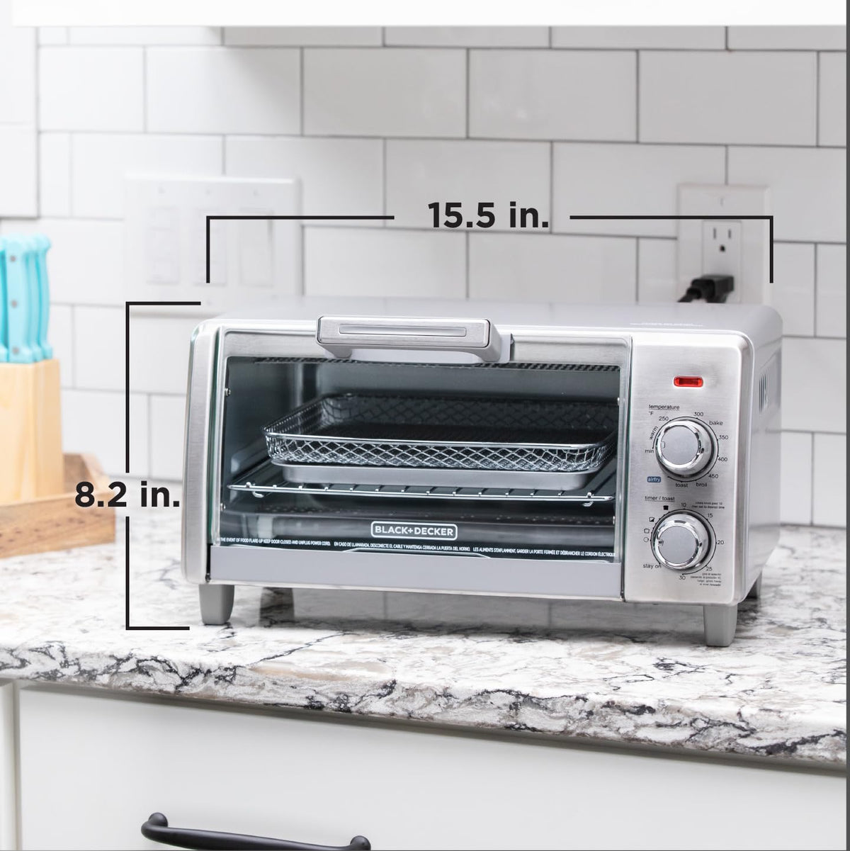 4-Slice Air Fry Toaster Oven – 5-in-1 Countertop Oven